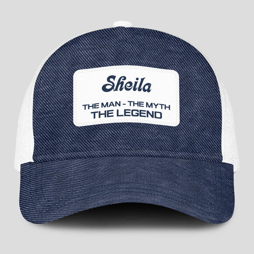 The Man The Myth The Legend Blue Denim Mesh Cap SHEILA 13K1 C194PF