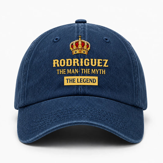 The Man The Myth The Legend King Crown Washed Cap RODRIGUEZ 13K1 C146PF