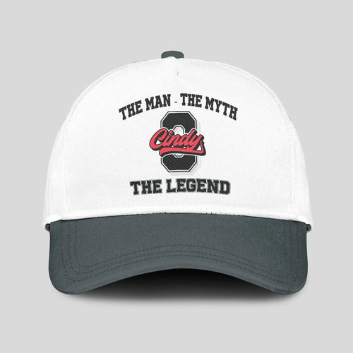 The Man The Myth The Legend Custom Initial Letter And Name Cap CINDY 13K1 C38PF