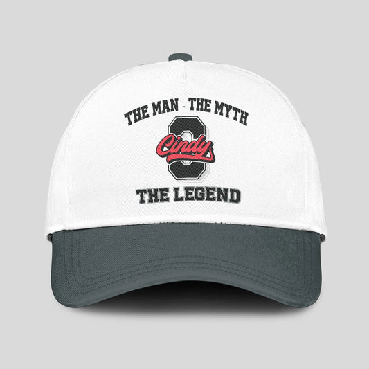 The Man The Myth The Legend Custom Initial Letter And Name Cap CINDY 13K1 C38PF