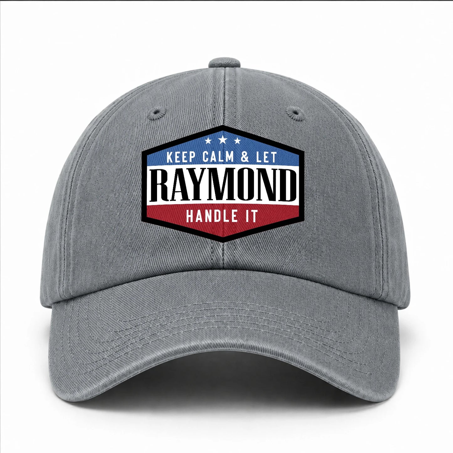 Keep Calm & Let Your Name Handle It Washed Cap RAYMOND 13K1 C87PF