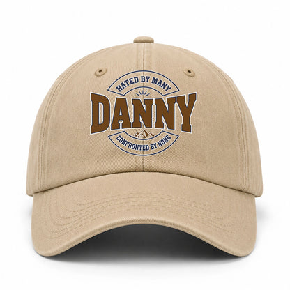 Hated By Many Confronted By None Washed Cap DANNY 13K1 C36PF
