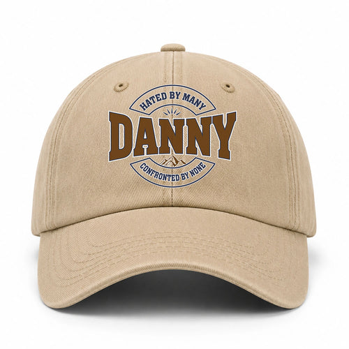 Hated By Many Confronted By None Washed Cap DANNY 13K1 C36PF