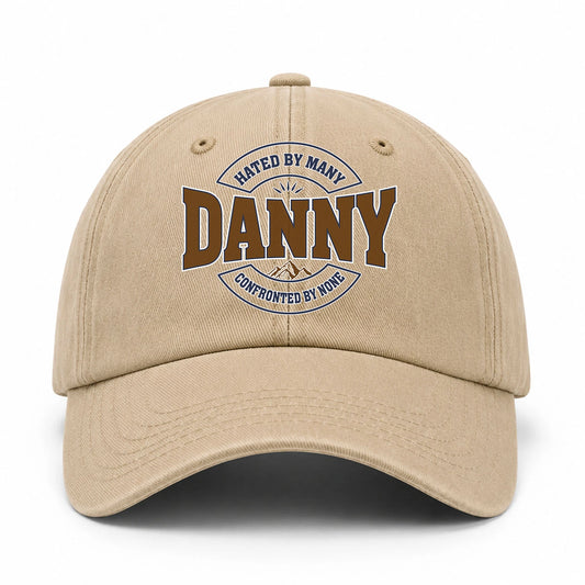 Hated By Many Confronted By None Washed Cap DANNY 13K1 C36PF