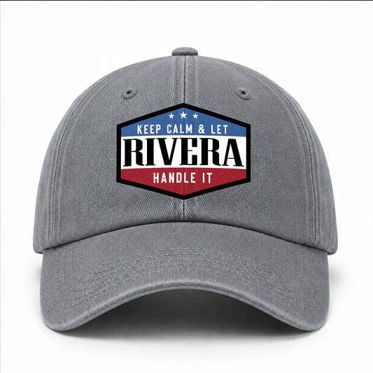 Keep Calm & Let Your Name Handle It Washed Cap RIVERA 13K1 C87PF