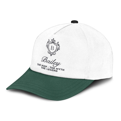 The Man The Myth The Legend Beautiful Green And White Cap BAILEY 13K1 C171PF