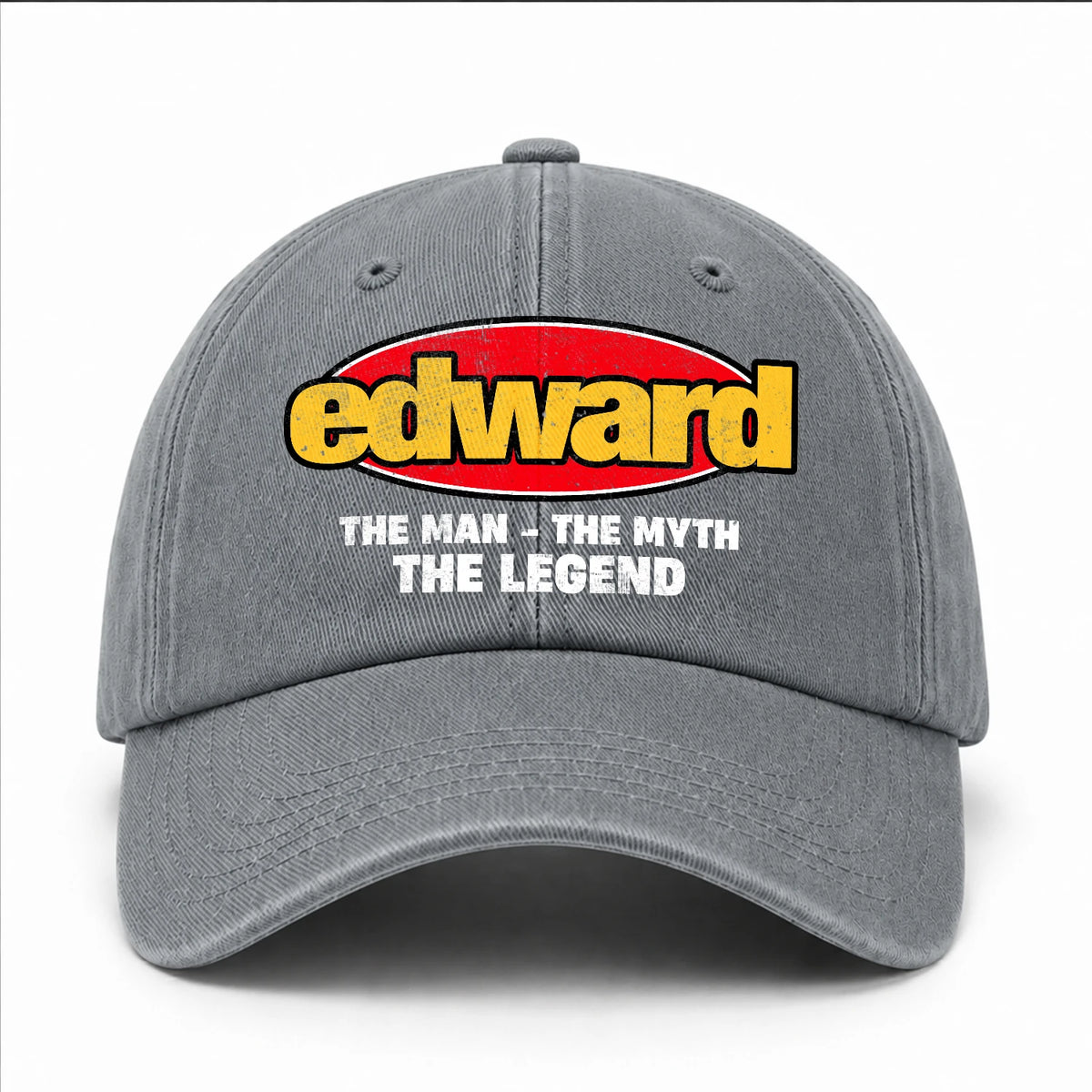 The Man The Myth The Legend Vintage Logo Washed Cap EDWARD 13K1 C162PF