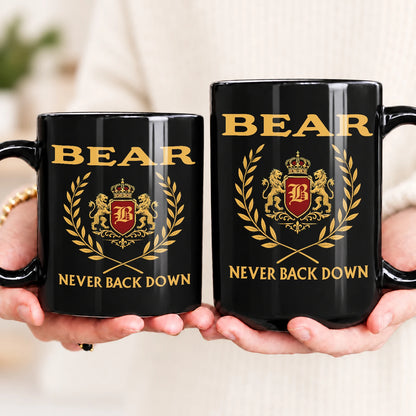 Never Back Down Royal Mug BEAR 13K1 MG22