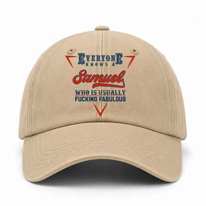 Everyone Knows A Your Name Who Is Usually Fucking Fabulous Washed Cap SAMUEL 13K1 C53PF
