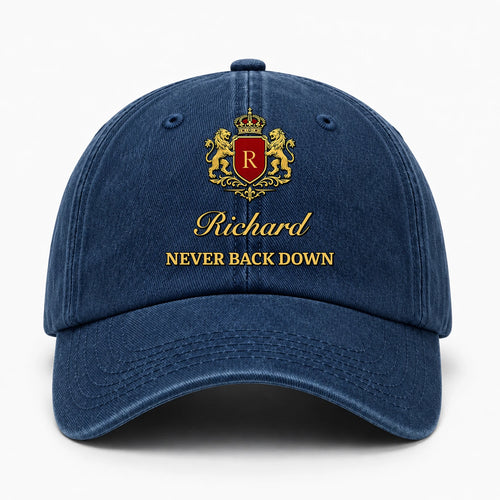 Never Back Down Luxury Washed Cap Cap RICHARD 13K1 C168PF