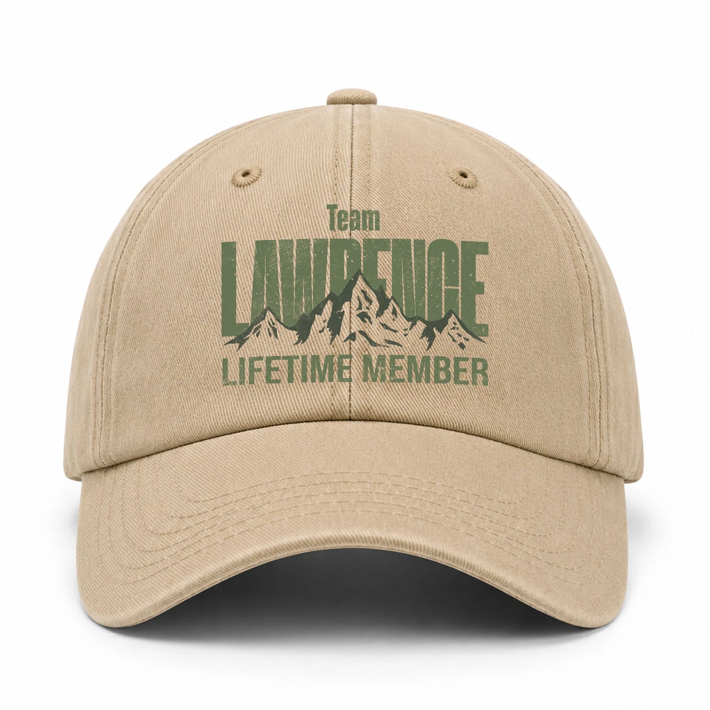 Team Your Name Lifetime Member Mountain Cap LAWRENCE 13K1 C58PF