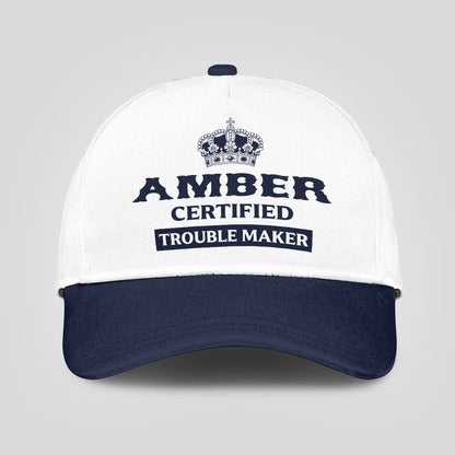 Certified Your Name Trouble Maker Washed Cap AMBER 13K1 C148PF