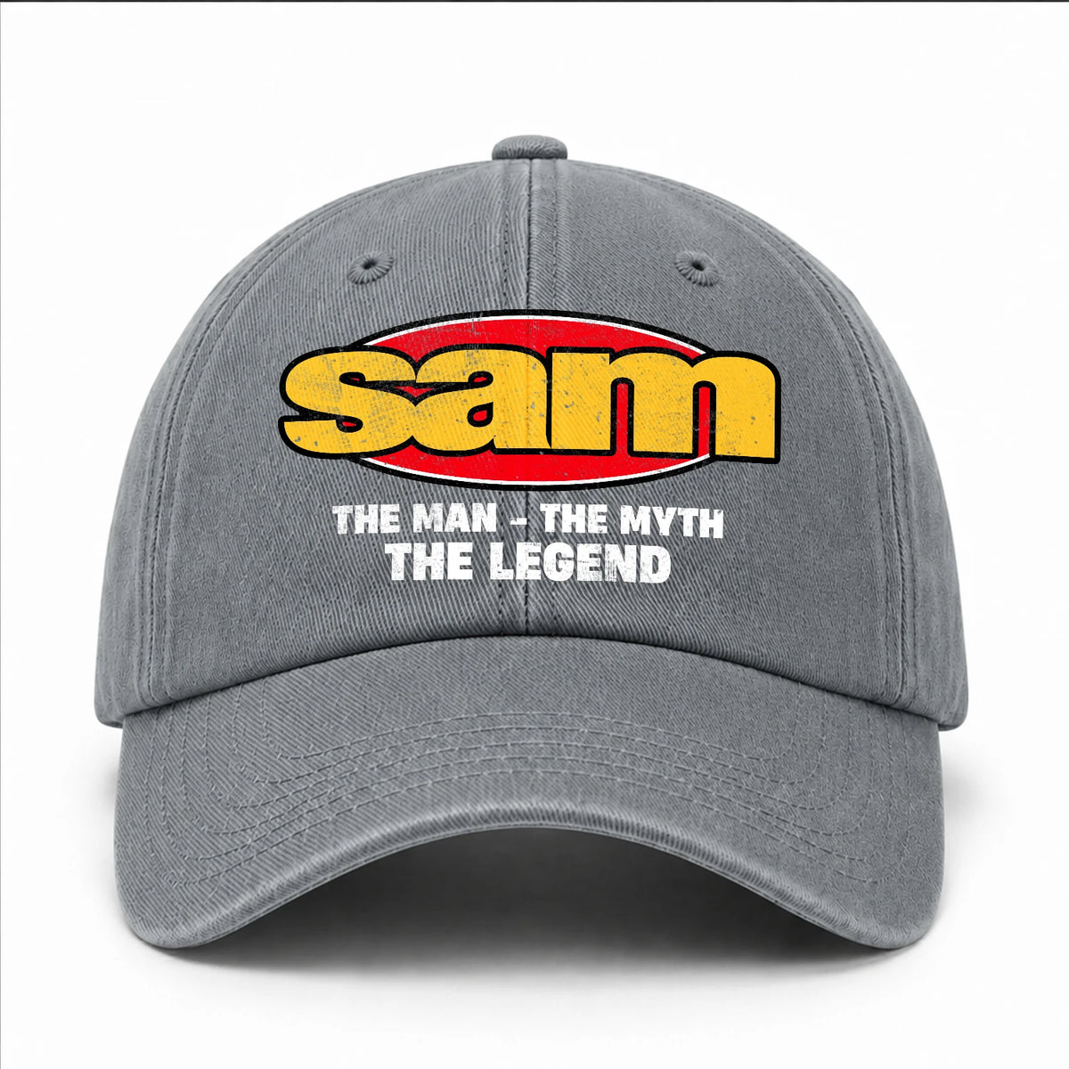 The Man The Myth The Legend Vintage Logo Washed Cap SAM 13K1 C162PF