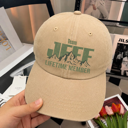Team Your Name Lifetime Member Mountain Cap JEFF 13K1 C58PF