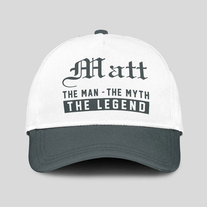 The Man The Myth The Legend Luxury Cap MATT 13K1 C39PF
