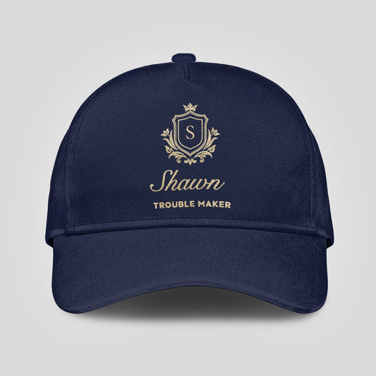 Trouble Maker Golden Logo Navy Cap SHAWN 13K1 C155PF