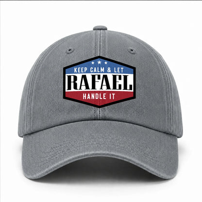 Keep Calm & Let Your Name Handle It Washed Cap RAFAEL 13K1 C87PF