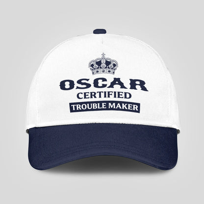 Certified Your Name Trouble Maker Washed Cap OSCAR 13K1 C148PF