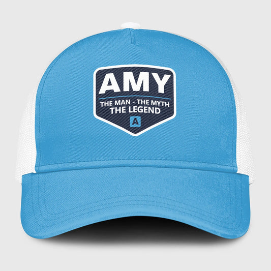 The Man The Myth The Legend Light Blue Mesh Cap AMY 13K1 C190PF