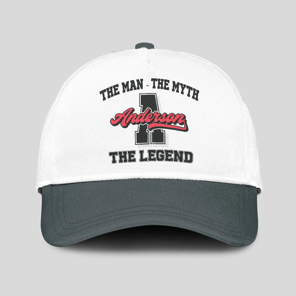 The Man The Myth The Legend Custom Initial Letter And Name Cap ANDERSON 13K1 C38PF