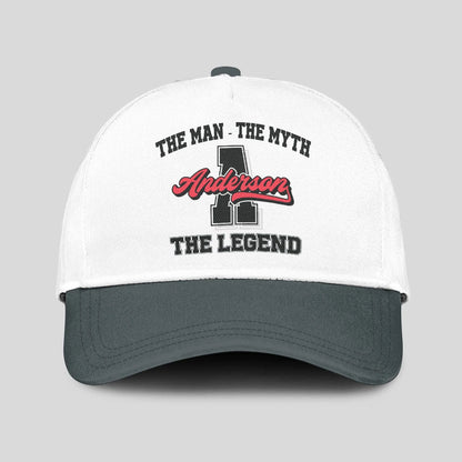 The Man The Myth The Legend Custom Initial Letter And Name Cap ANDERSON 13K1 C38PF