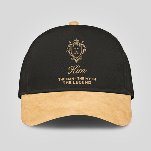 The Man The Myth The Legend Black And Champagne Gold Cap KIM 13K1 C94PF