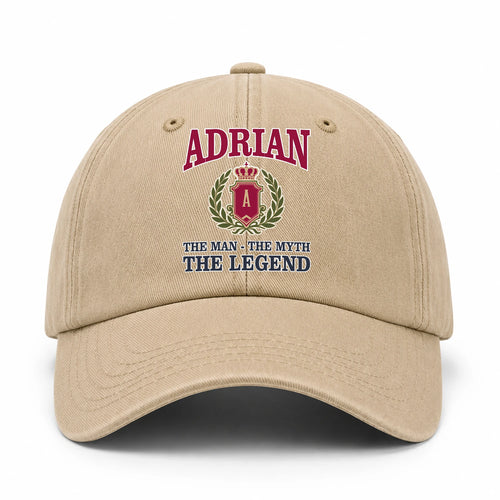 The Man The Myth The Legend Royal Khaki Cap ADRIAN 13K1 C116PF