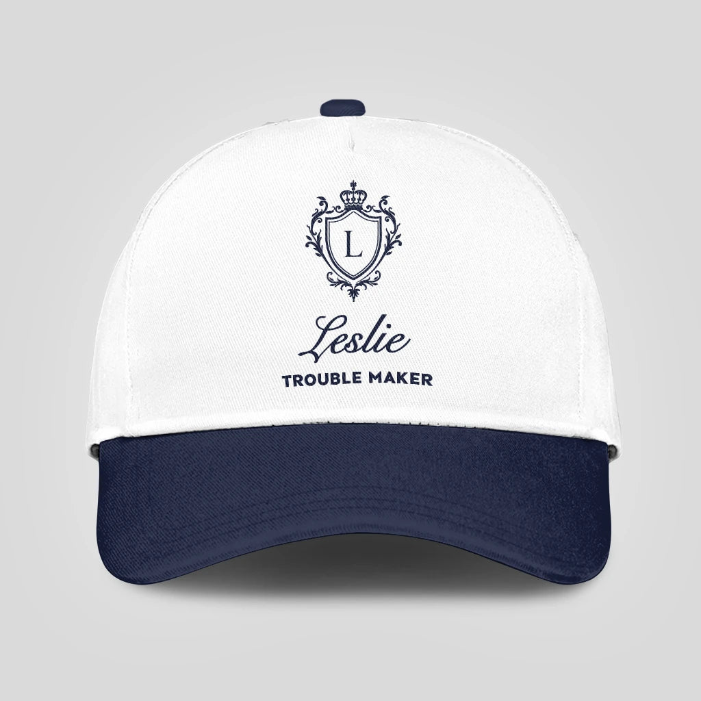 Trouble Maker Funny Blue And White Cap LESLIE 13K1 C152PF