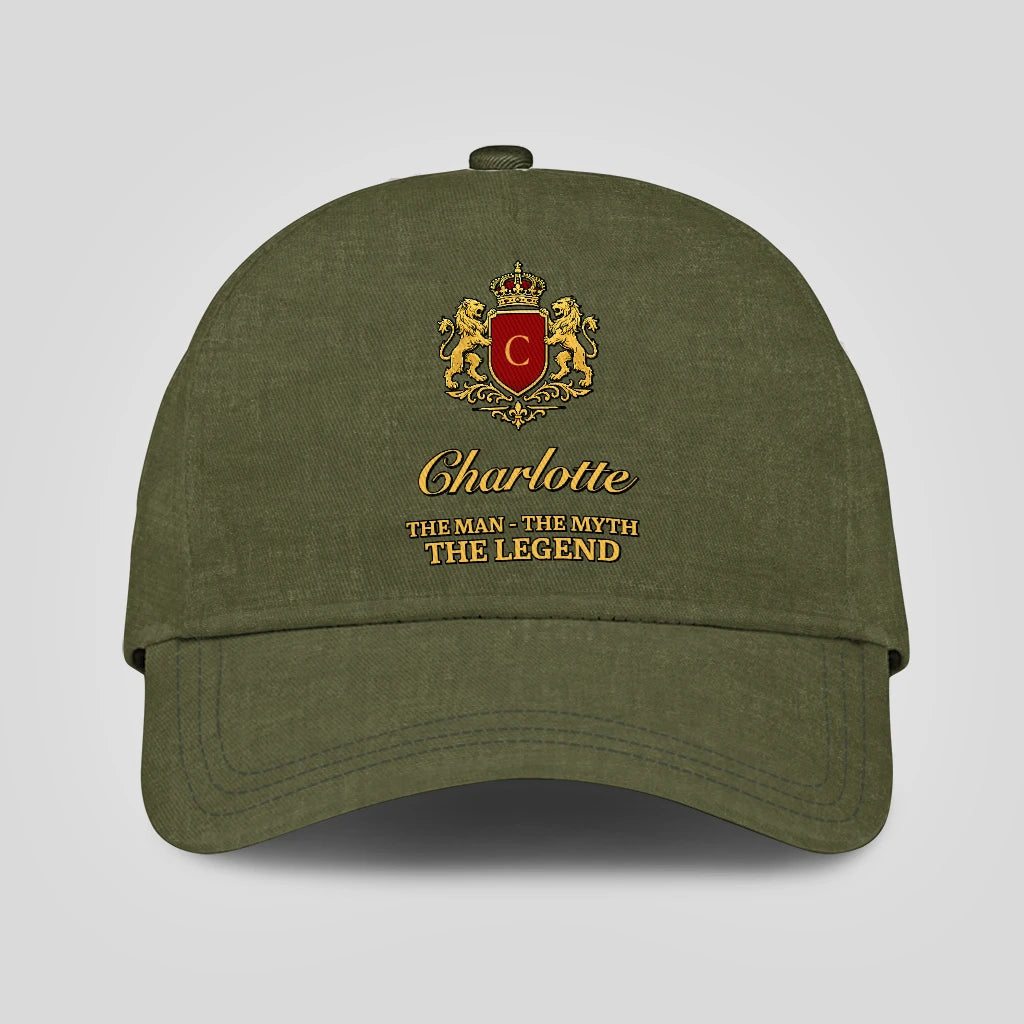 The Man The Myth The Legend Royal Olive Cap CHARLOTTE 13K1 C92PF