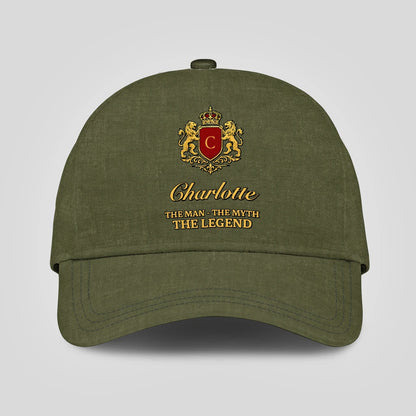 The Man The Myth The Legend Royal Olive Cap CHARLOTTE 13K1 C92PF