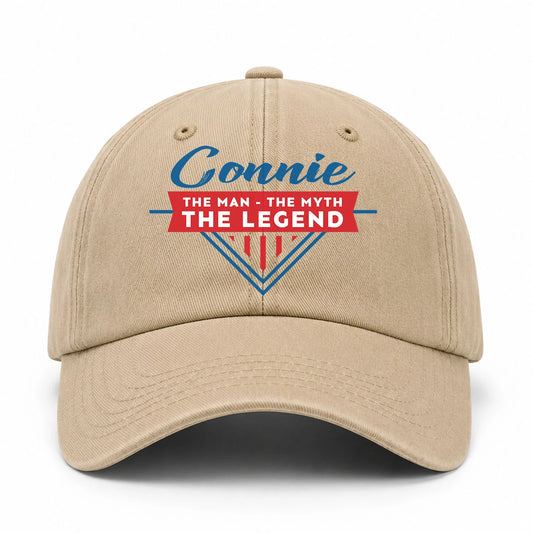 The Man The Myth The Legend Logo Washed Cap CONNIE 13K1 C37PF