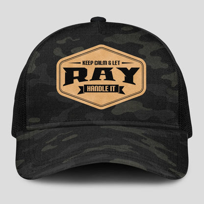 Keep Calm & Let Your Name Handle It Dark Camo Mesh Cap RAY 13K1 C195PF