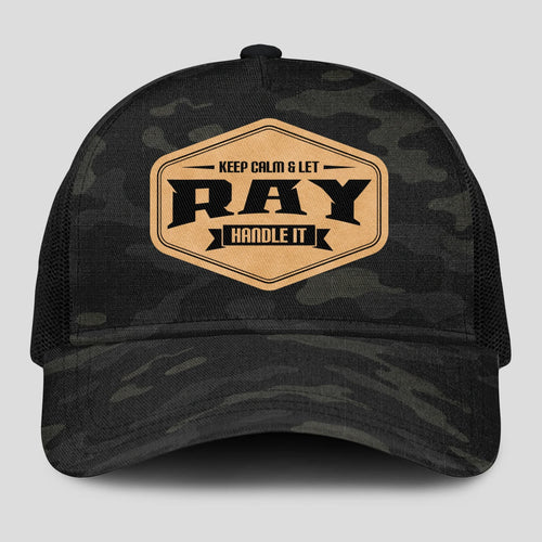 Keep Calm & Let Your Name Handle It Dark Camo Mesh Cap RAY 13K1 C195PF