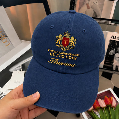 The Horrors Persist But So Does Your Name Luxury Washed Cap THOMAS 13K1 C113PF