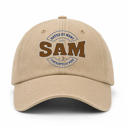 Hated By Many Confronted By None Washed Cap SAM 13K1 C36PF