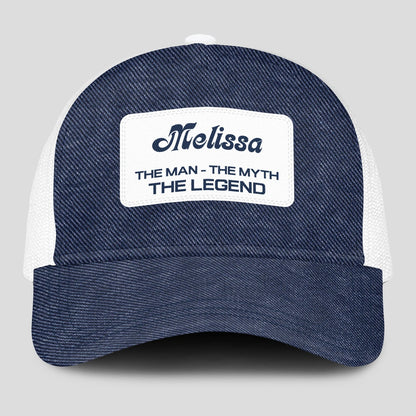 The Man The Myth The Legend Blue Denim Mesh Cap MELISSA 13K1 C194PF