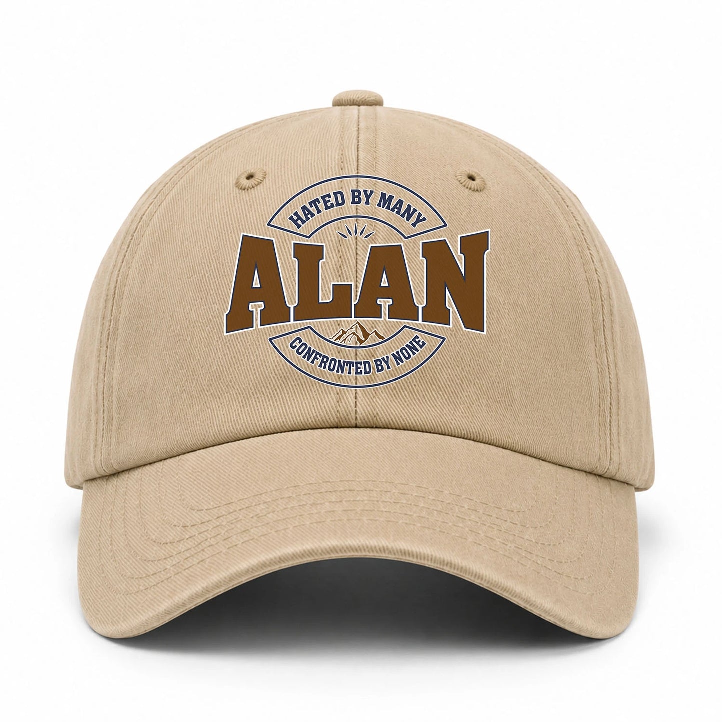 Hated By Many Confronted By None Washed Cap ALAN 13K1 C36PF