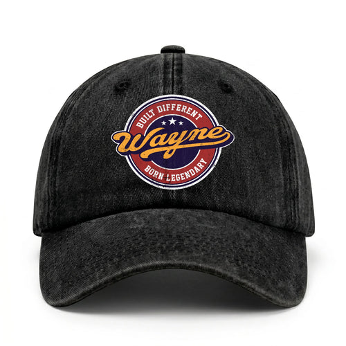 Built Different Born Legendary Logo Washed Cap WAYNE 13K1 C65PF