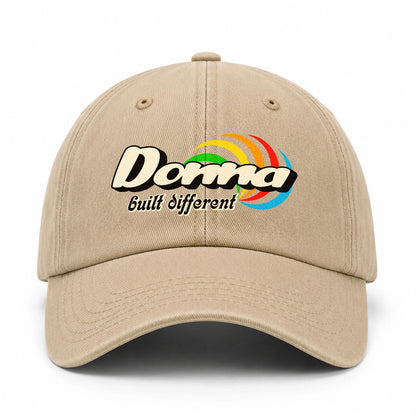 Your Name Built Different Retro Washed Cap DONNA 13K1 C55PF