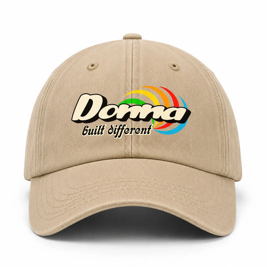 Your Name Built Different Retro Washed Cap DONNA 13K1 C55PF