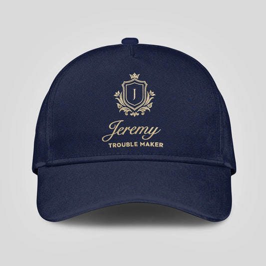 Trouble Maker Golden Logo Navy Cap JEREMY 13K1 C155PF