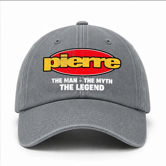 The Man The Myth The Legend Vintage Logo Washed Cap PIERRE 13K1 C162PF