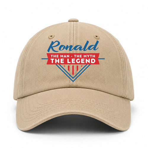 The Man The Myth The Legend Logo Washed Cap RONALD 13K1 C37PF