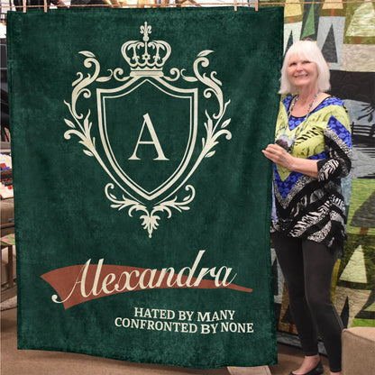 Hated by Many Confronted by None Old Money Blanket ALEXANDRA 13K1 BK19
