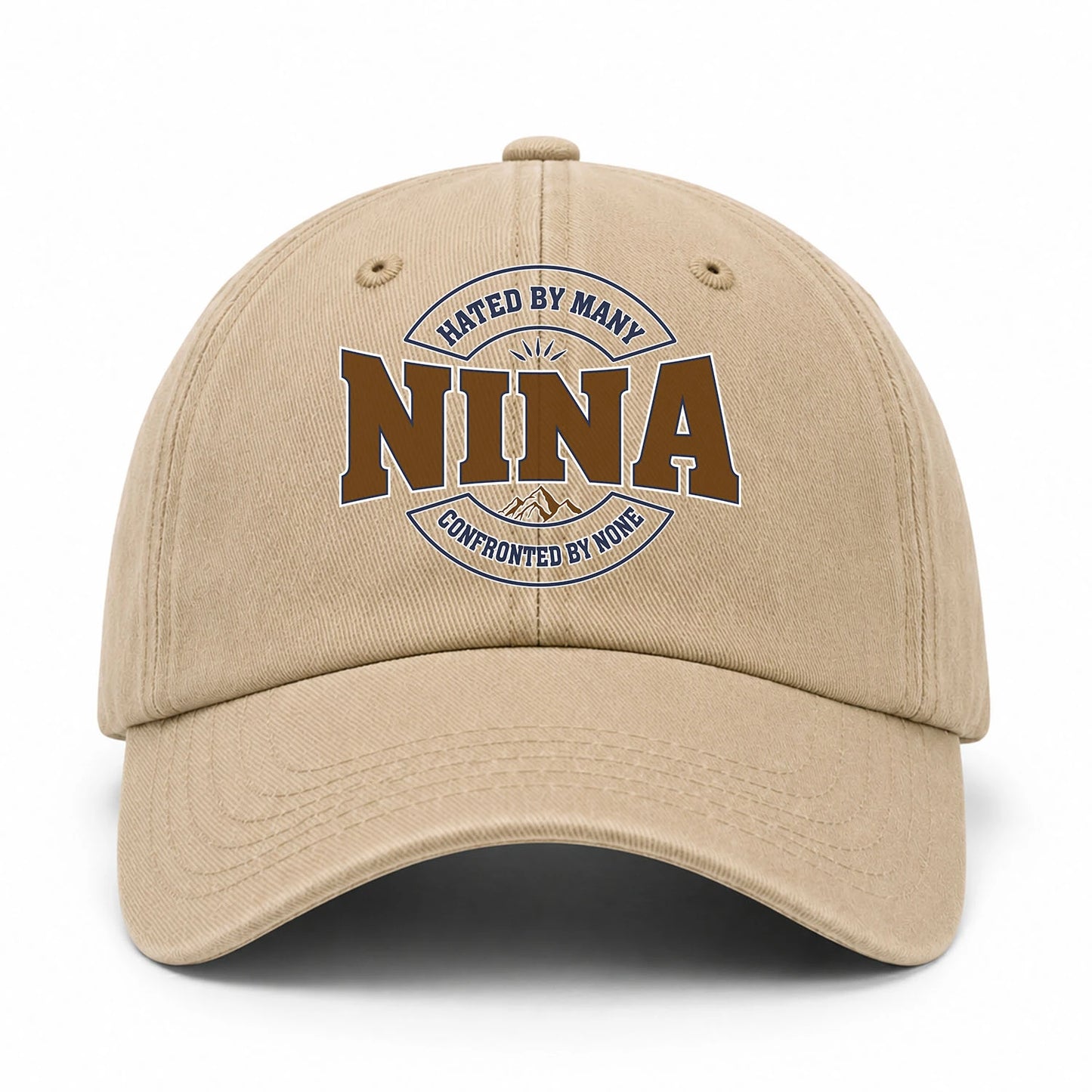 Hated By Many Confronted By None Washed Cap NINA 13K1 C36PF