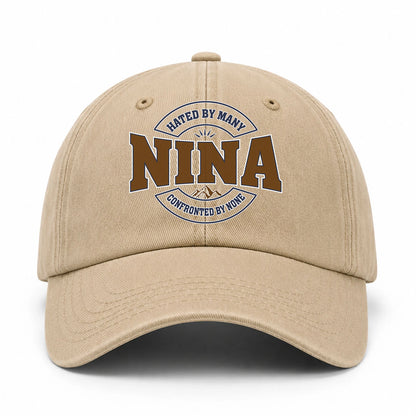 Hated By Many Confronted By None Washed Cap NINA 13K1 C36PF