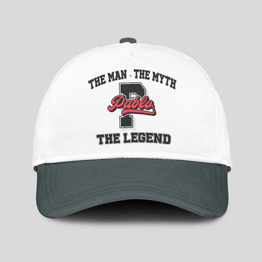 The Man The Myth The Legend Custom Initial Letter And Name Cap PABLO 13K1 C38PF
