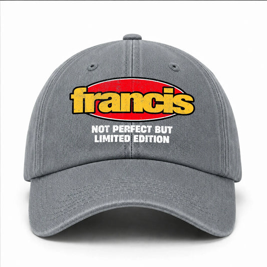 Your Name Not Perfect But Limited Edition Red Logo Washed Cap FRANCIS 13K1 C84PF