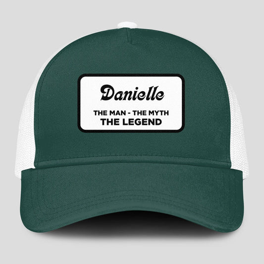 The Man The Myth The Legend Green And White Mesh Cap DANIELLE 13K1 C198PF
