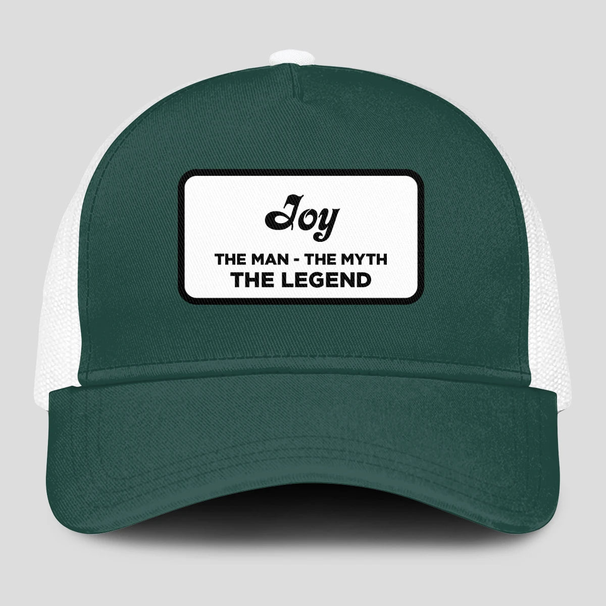 The Man The Myth The Legend Green And White Mesh Cap JOY 13K1 C198PF
